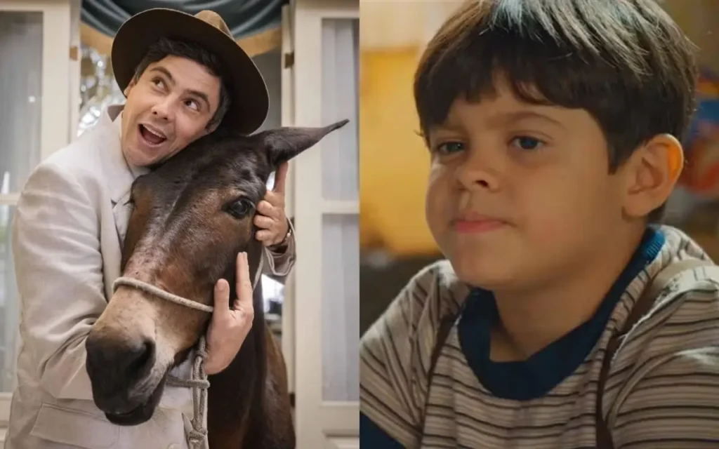 Simbá arma falsa agressão e polícia leva Policarpo, o burro de Candinho, em Êta Mundo Melhor